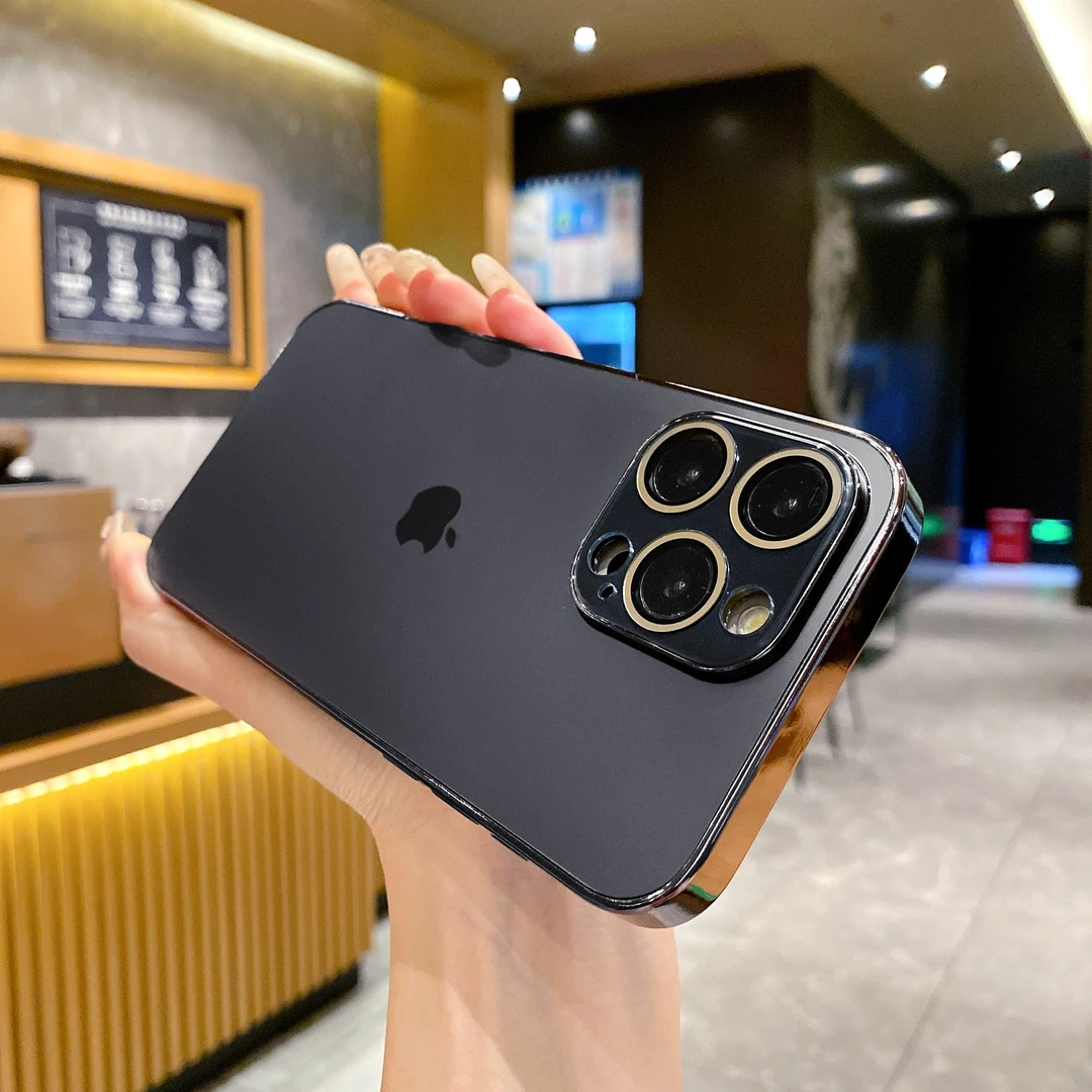 苹果15/14/13/12纳米AGiphone14promax手机壳电镀镜头全包防摔