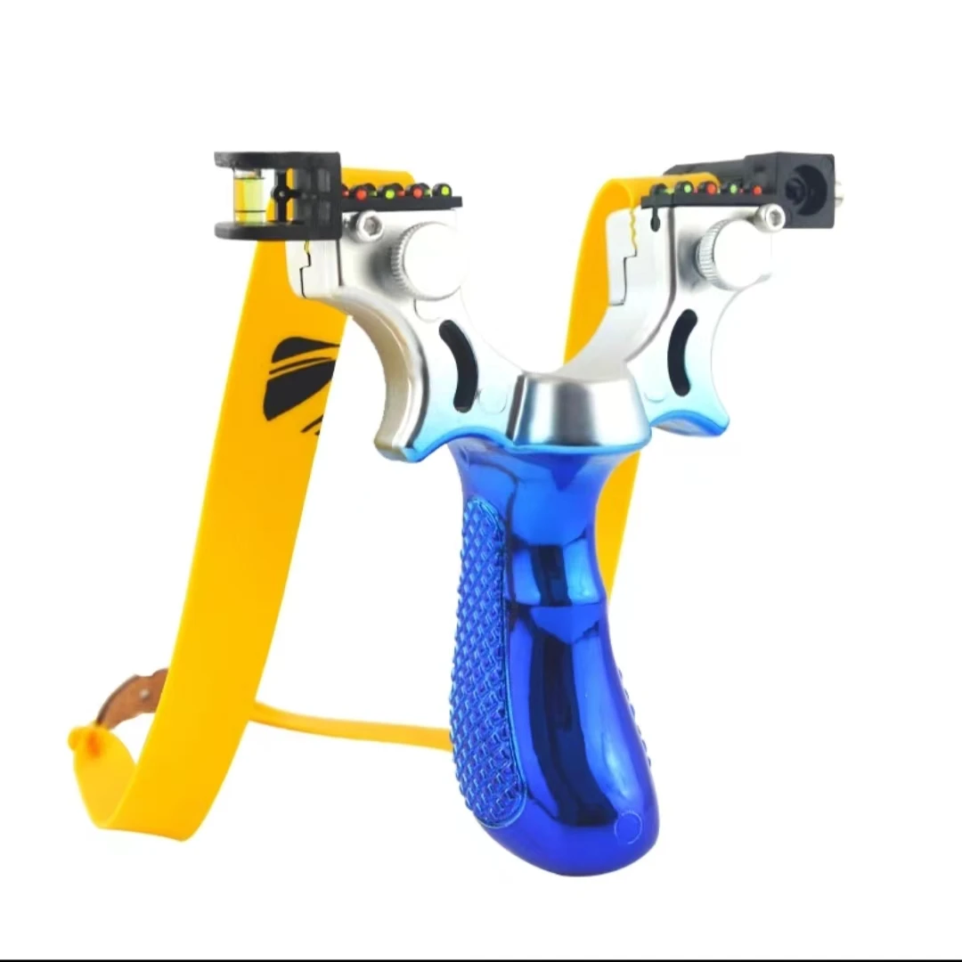 【树脂弹弓】户外运动4副皮筋（1.0mm2副 1.5mm2副) 600球丸红线瞄准