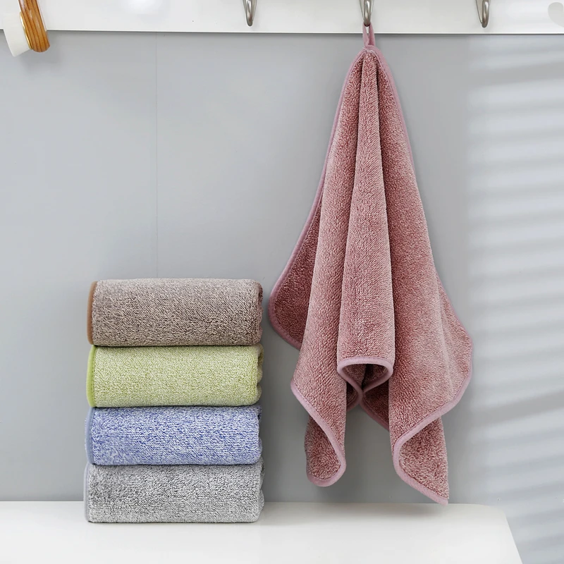 【5条装】珊瑚绒毛巾洗脸家用吸水速干不掉色加厚柔软