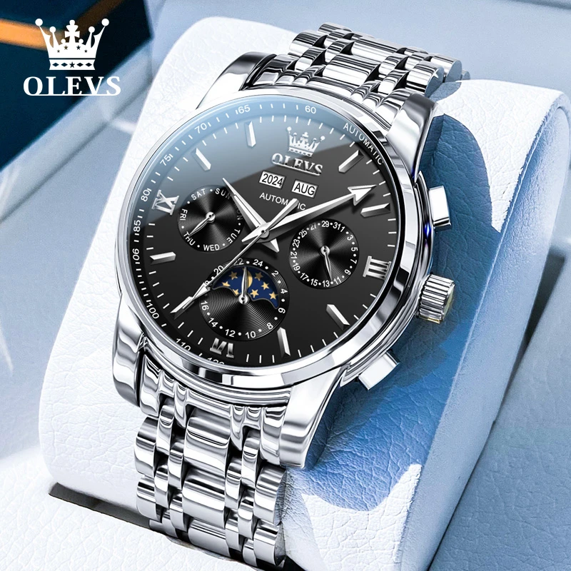 【明星代言】欧利时潮流机械表高端防水多功能男表百搭男士手表6633