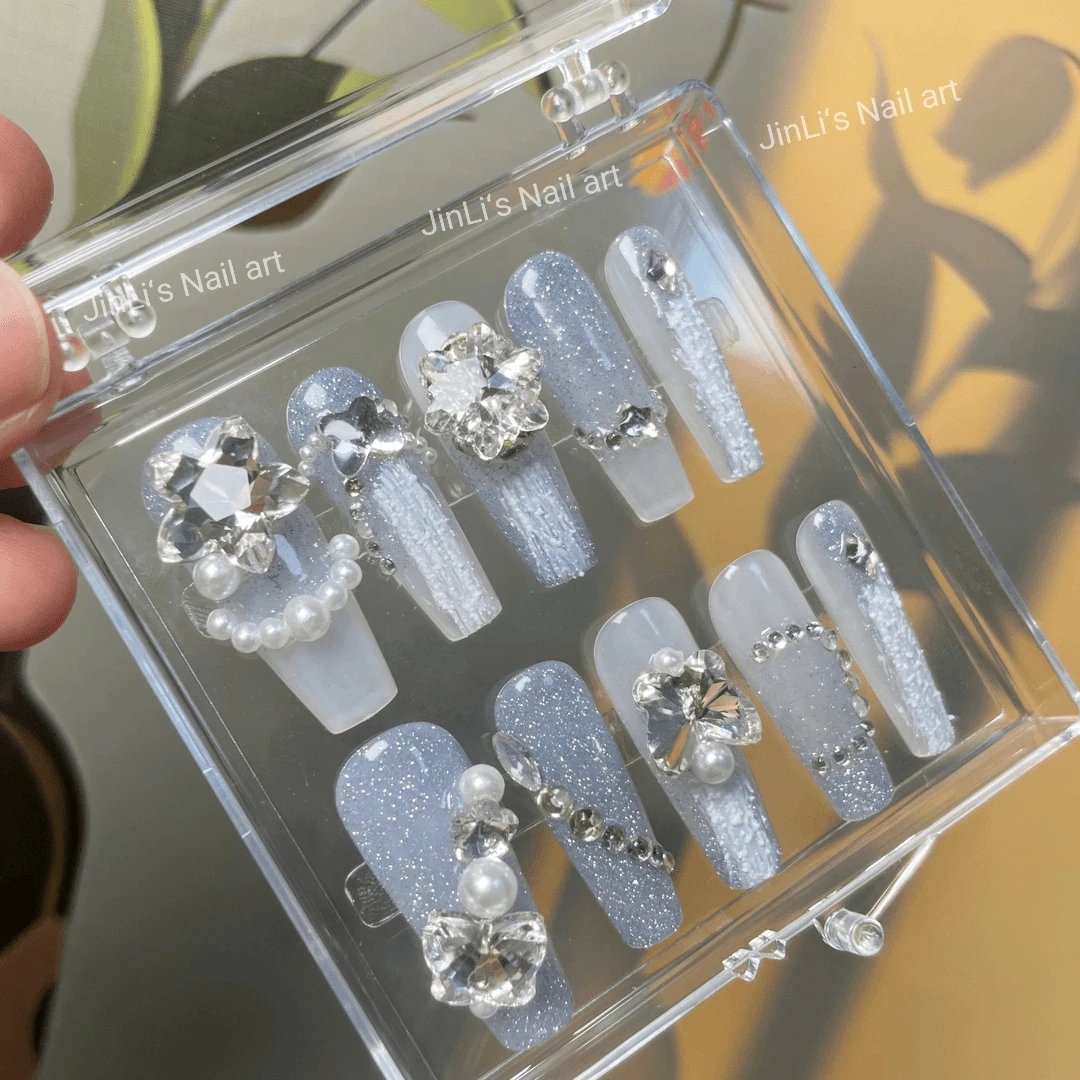 【初雪】 轻奢高级感百搭长款 锦鲤穿戴甲