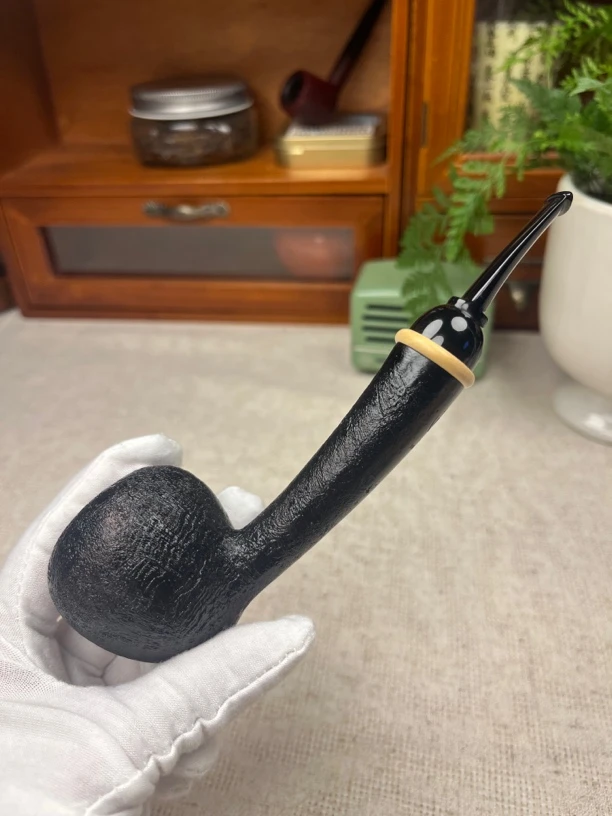 国师海滨手工石楠木烟斗【长杆橡果现做现发】