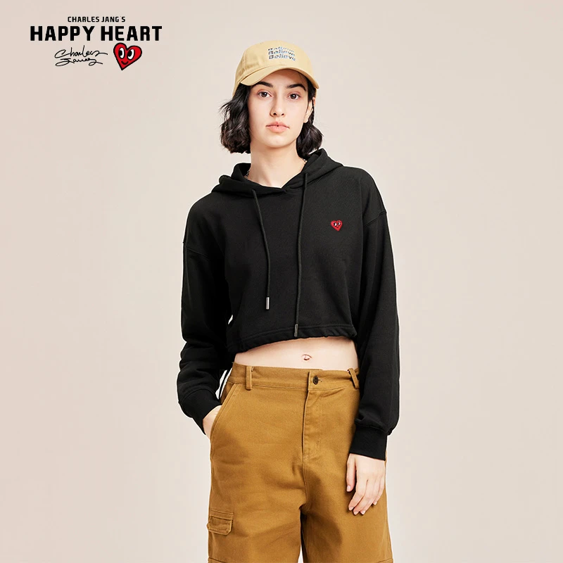 查尔斯桃心  连帽卫衣男女同款宽松百搭休闲潮流-官方