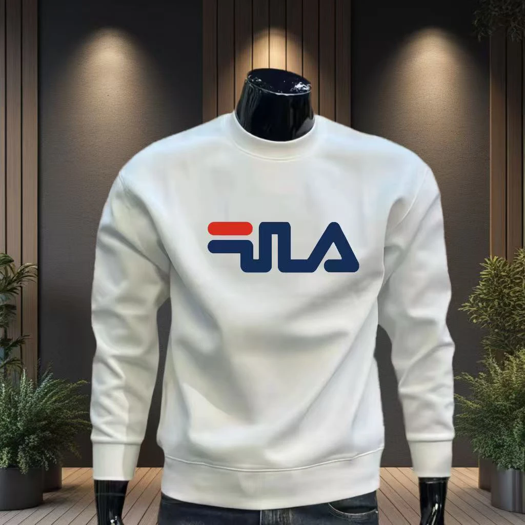 2024秋冬季新款卫衣圆领修身男士长袖时尚潮流休闲百搭上衣