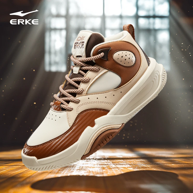 擎天2丨鸿星尔克情侣时尚舒适高帮休闲鞋潮鞋百搭板鞋耐磨篮球鞋