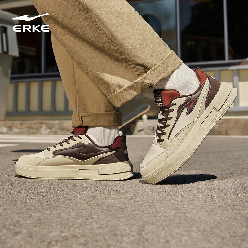 惊鸿1.0丨鸿星尔克春季男士板鞋舒适潮流减震时尚百搭休闲运动鞋