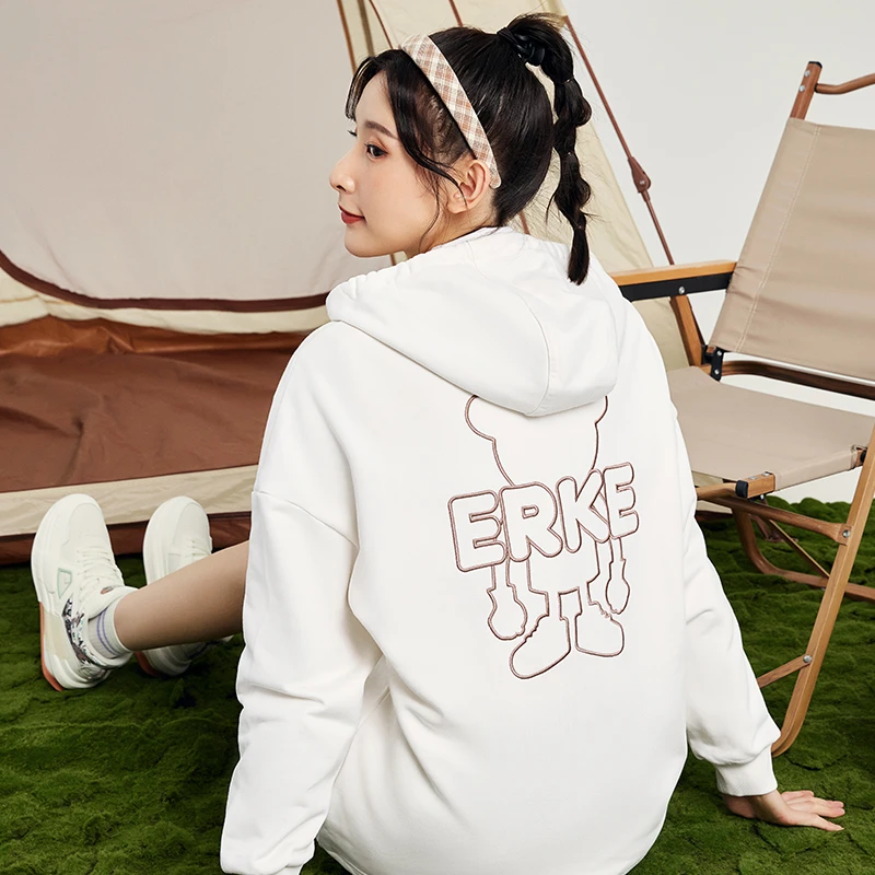 星宠鸿星尔克开衫带帽卫衣时尚外套衫-52222302107-sss