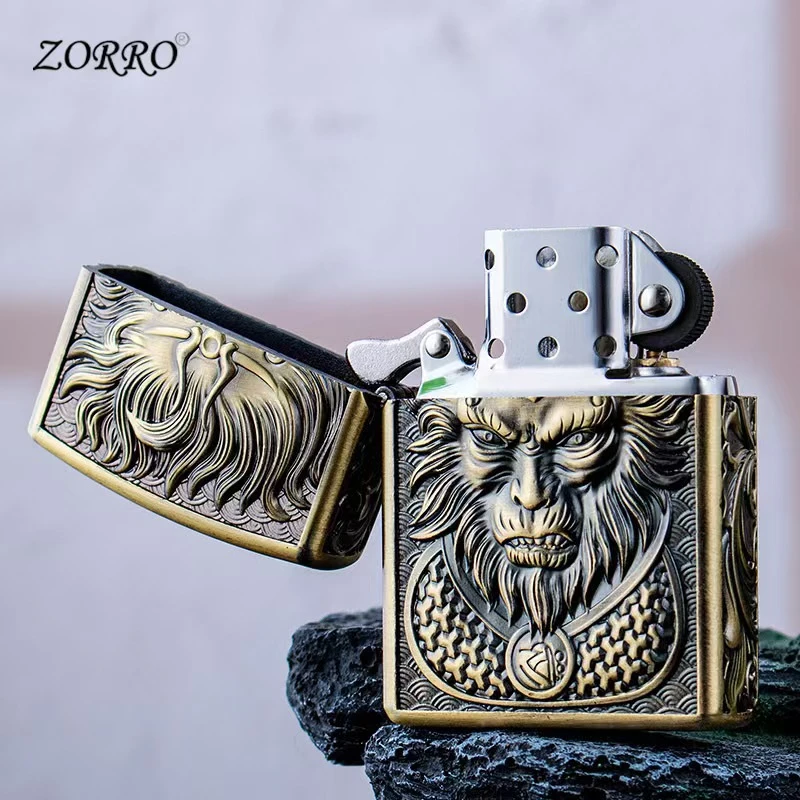 佐罗ZORRO精雕悟空至尊宝复古煤油盔甲机