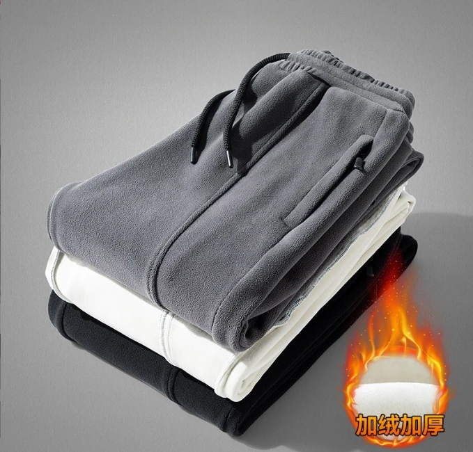 奥粒绒大码加厚运动裤保暖冬天加绒裤子男休闲裤-奥利绒裤子