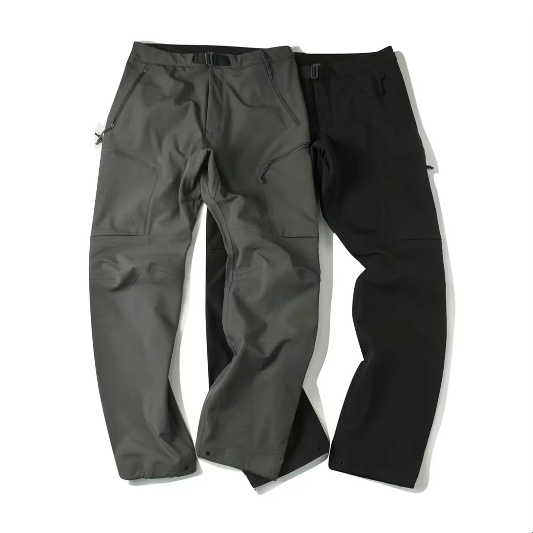 高端户外 软壳全身压胶户外登山防风防泼水加绒直通冲锋裤-SS1123