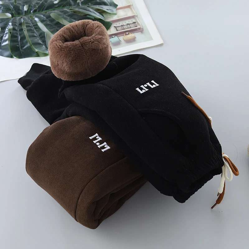 【加绒特厚3】抗寒四层兔兔加厚儿童裤子深冬保暖一条过冬裤深冬