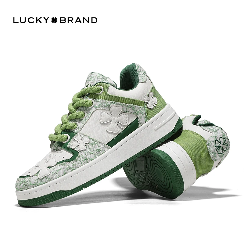 Lucky Brand联名款潮牌返潮复古情侣款板鞋百搭低帮舒适透气潮鞋