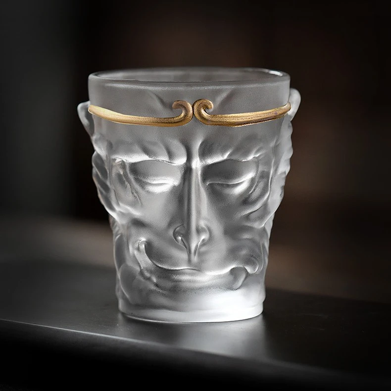 悟空杯主人杯功夫茶杯单个琉璃杯个人喝茶杯子玻璃大圣品茗杯创意