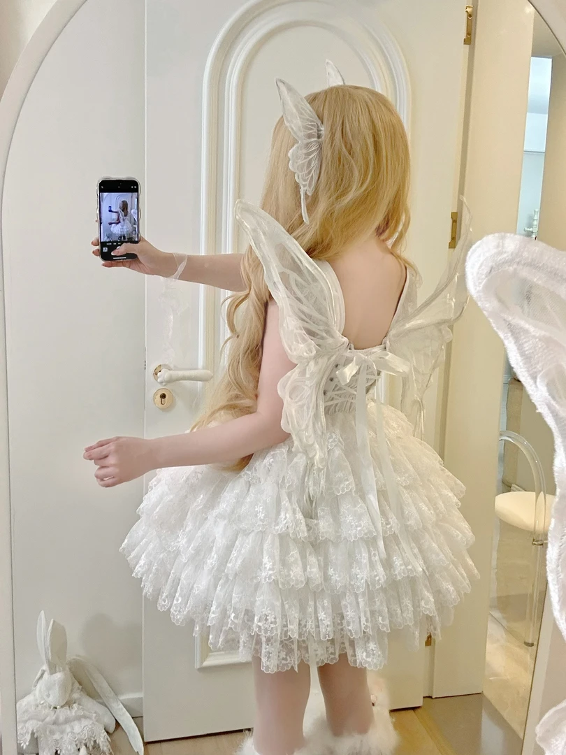 【全款预约】蝴蝶拟人Lolita原创蛋糕裙女连衣裙甜美显白翅膀小物