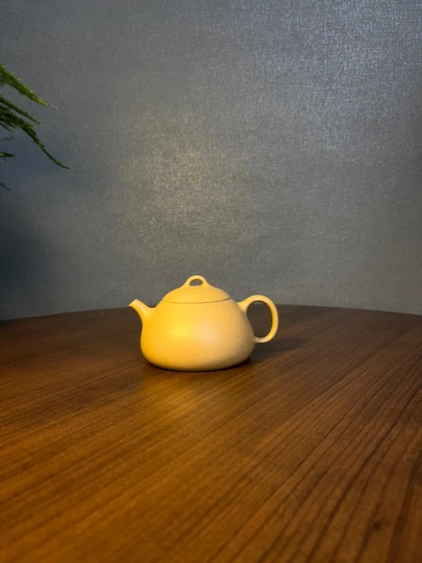 宜兴原矿紫砂壶 五彩段泥 手工制作乳瓢壶