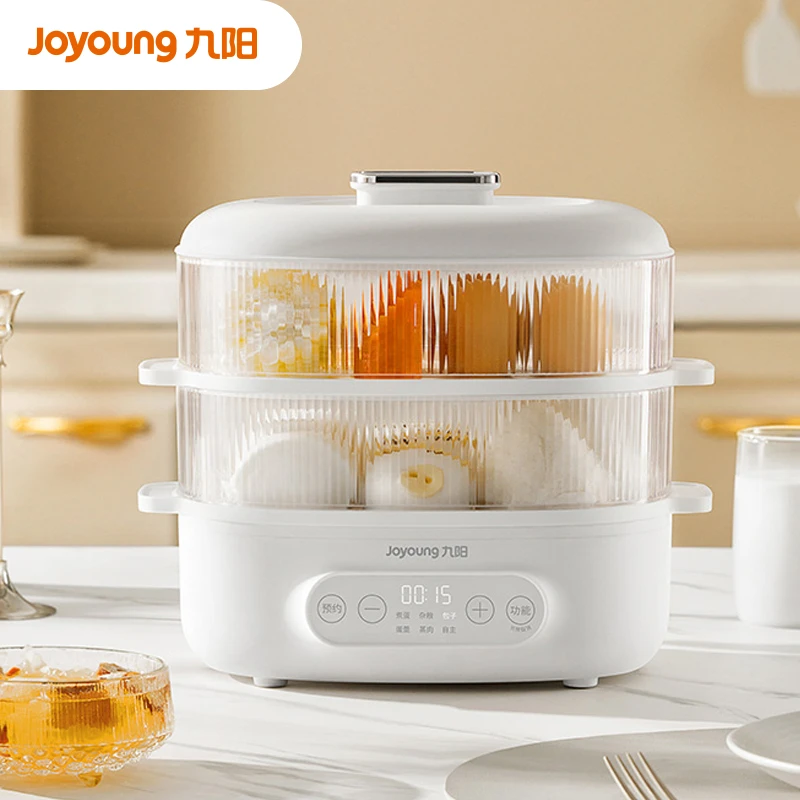 九阳电蒸锅定时预约双层煮蛋器家用神器自动断电多功能小型早餐机