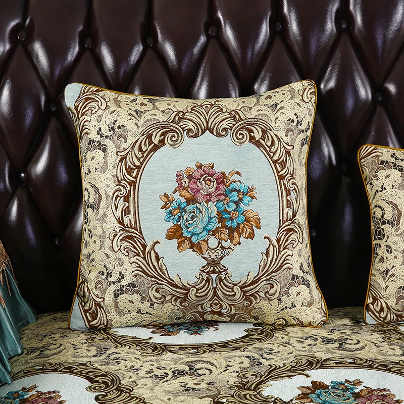 欧式沙发抱枕靠垫高档奢华家用客厅美式床头靠背枕套可定制尺寸