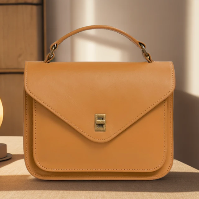 【闺宿】植鞣头层牛皮真皮文艺女包单肩包包女款2024新款百搭斜跨