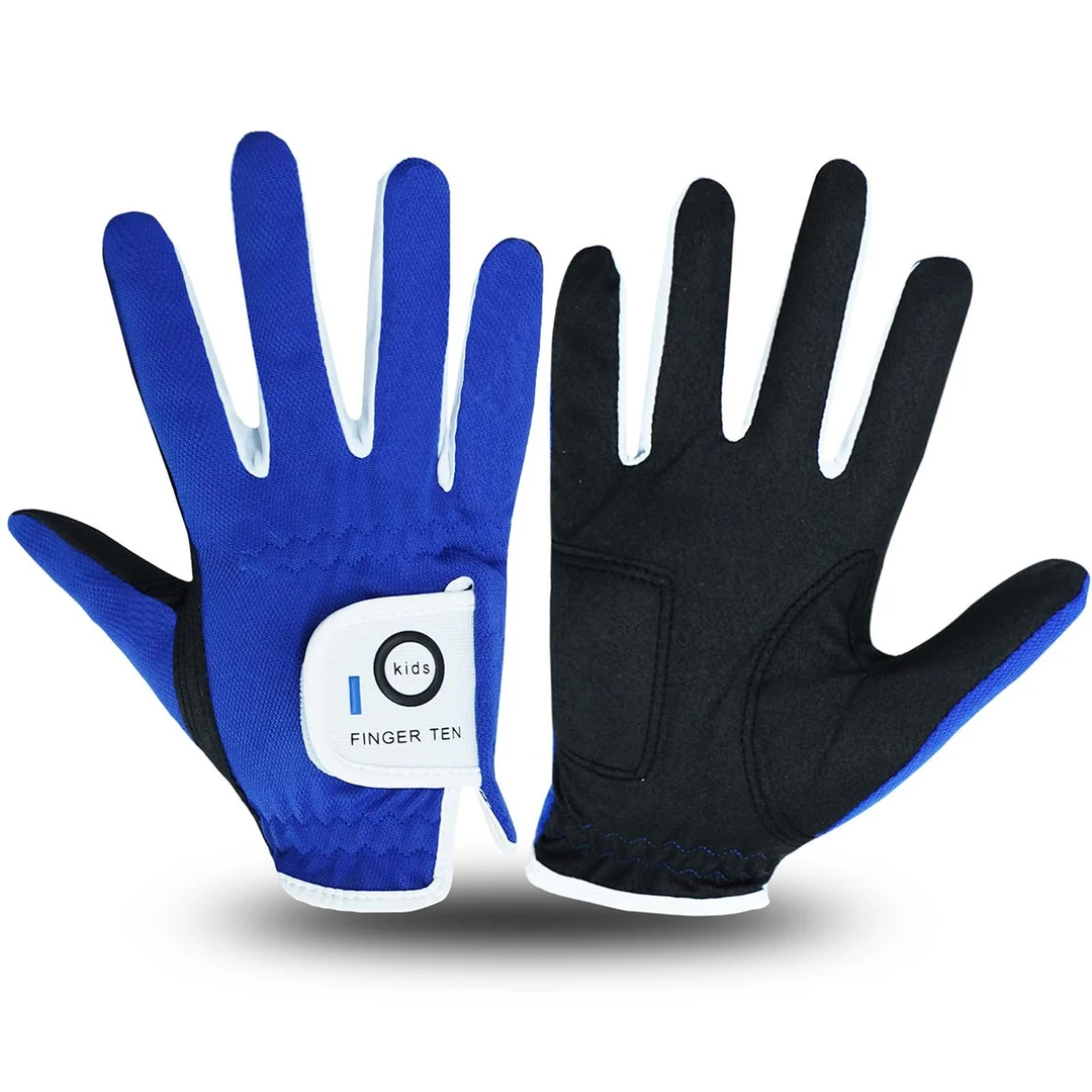 LoveGolf儿童高尔夫手套练习双手耐磨魔术贴golf透气运动骑行护指