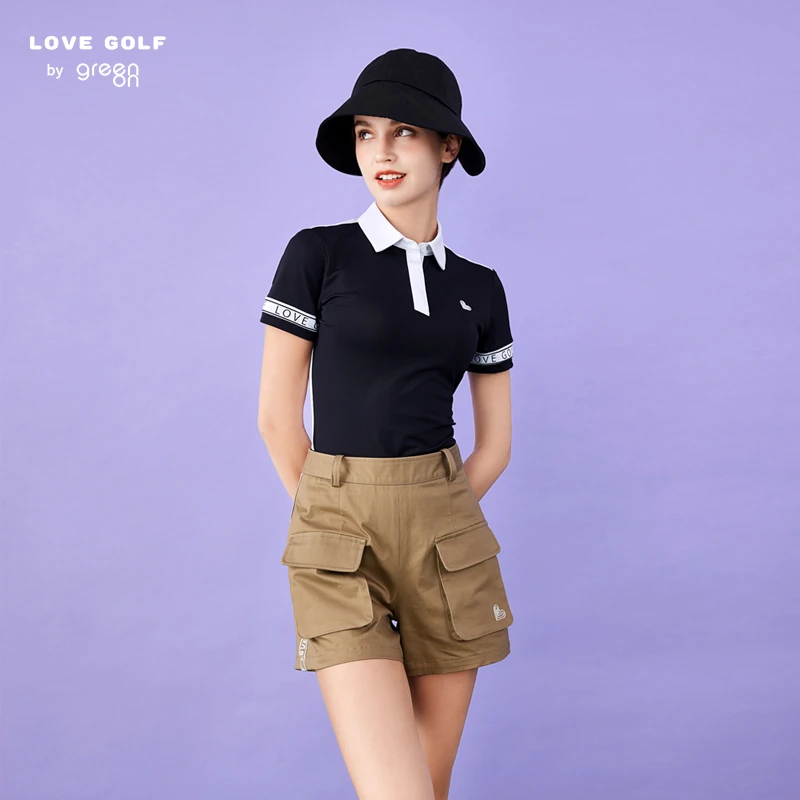高尔夫服装短袖T恤时尚夏季白色新款上衣速干服高尔夫服装女款