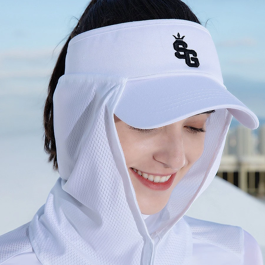 LoveGolf女款夏季新品高尔夫防晒薄款防紫外线冰丝围脖帽套运动