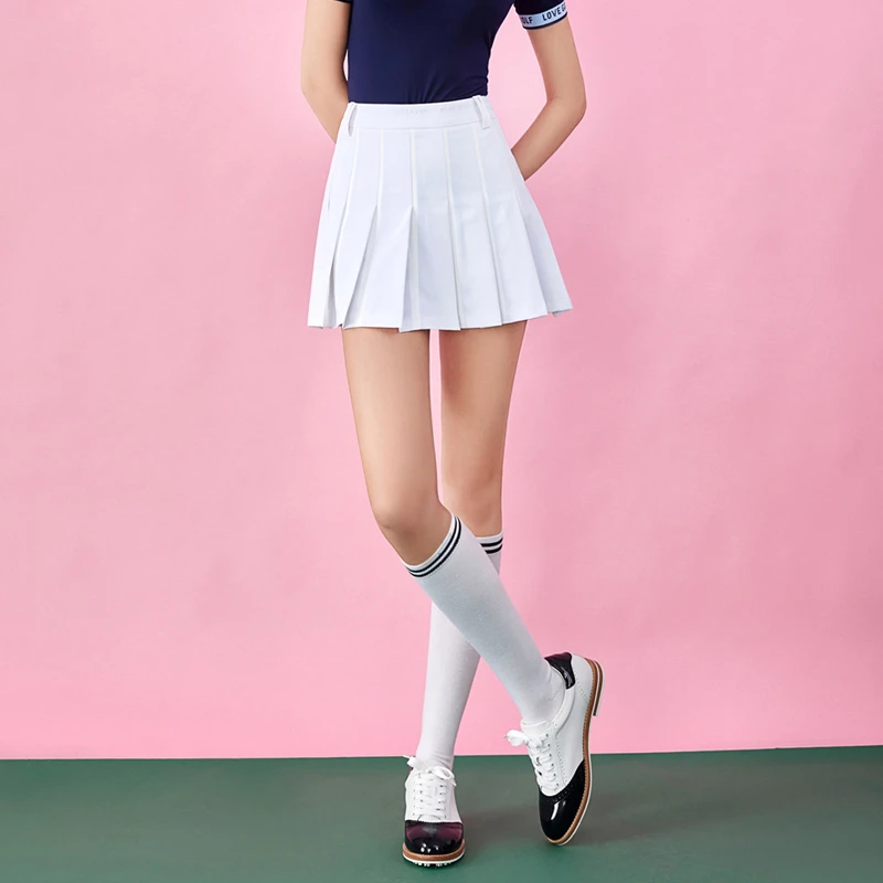 LoveGolf女款高尔夫休闲运动时尚弹力袜子长筒袜速干显瘦过膝袜