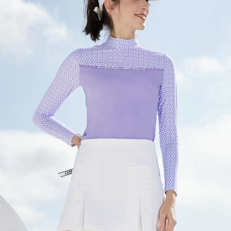 高尔夫女冰丝防晒衣长袖T恤夏季服装冰感透气运动上衣速干LG2121
