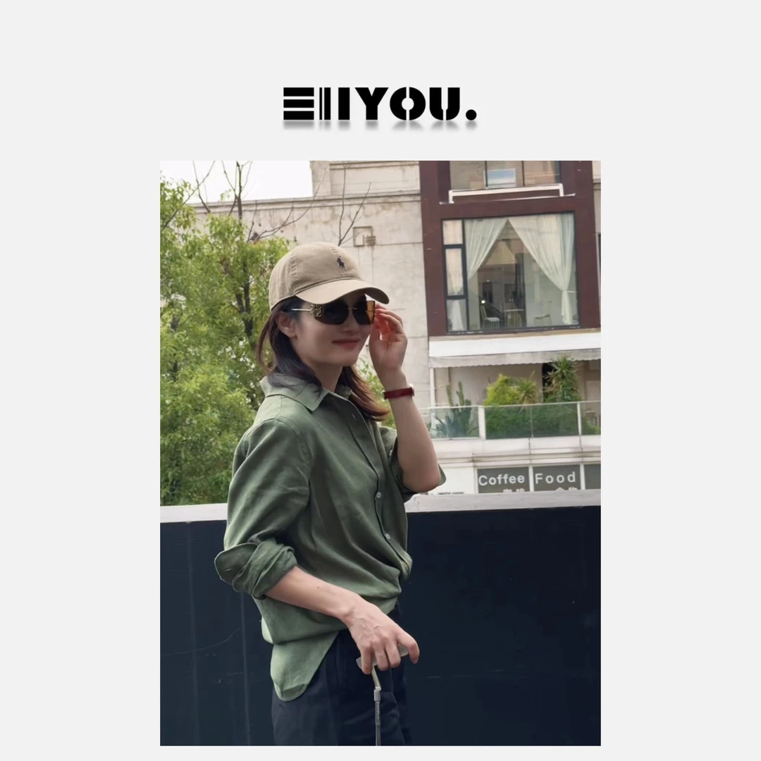 【ENYOU定制】绿色麻衬衫