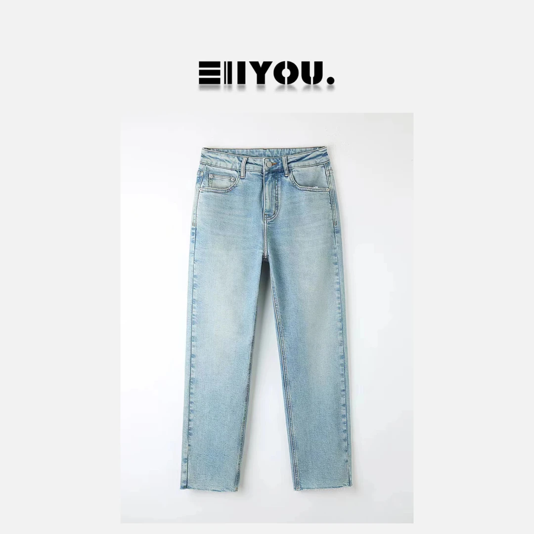 【ENYOU定制】毛边牛仔裤