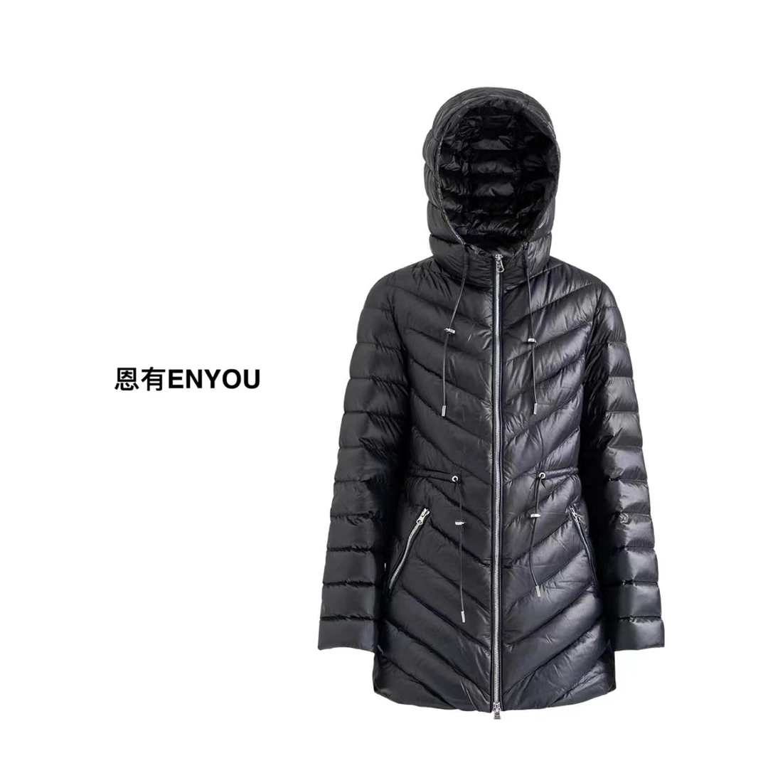 【ENYOU定制】修身显瘦 三色鹅绒羽绒服
