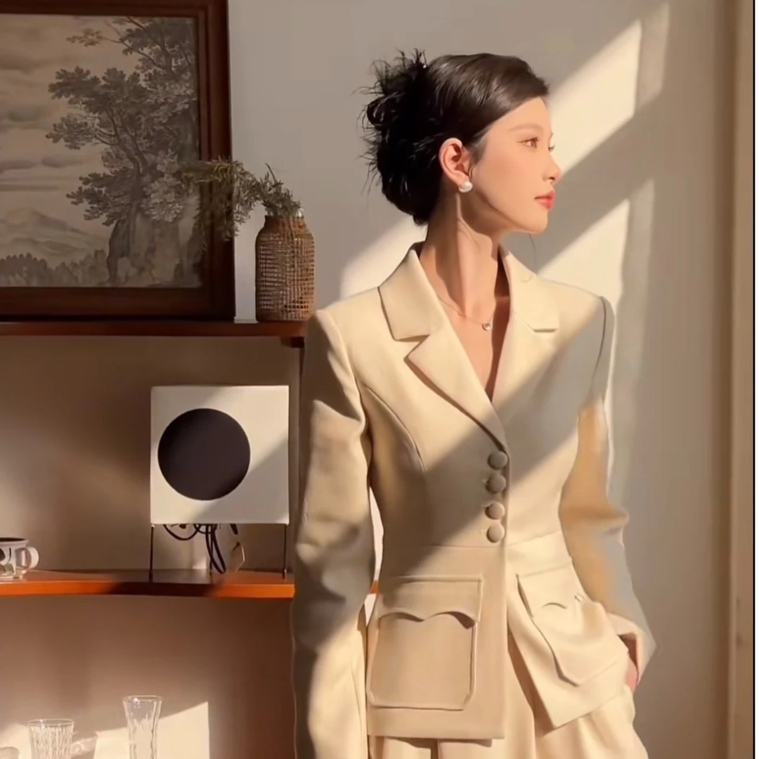 【一桐清仓】【律政佳人】2024春款轻奢时尚气质西装套装4CADD3038