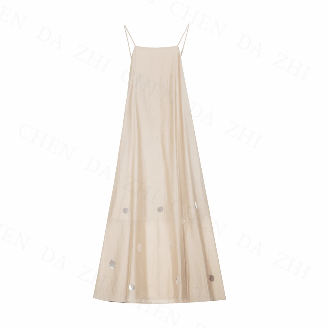 【一桐清仓】香槟情书时尚气质百搭设计师一字领连衣裙3CLJJ1717