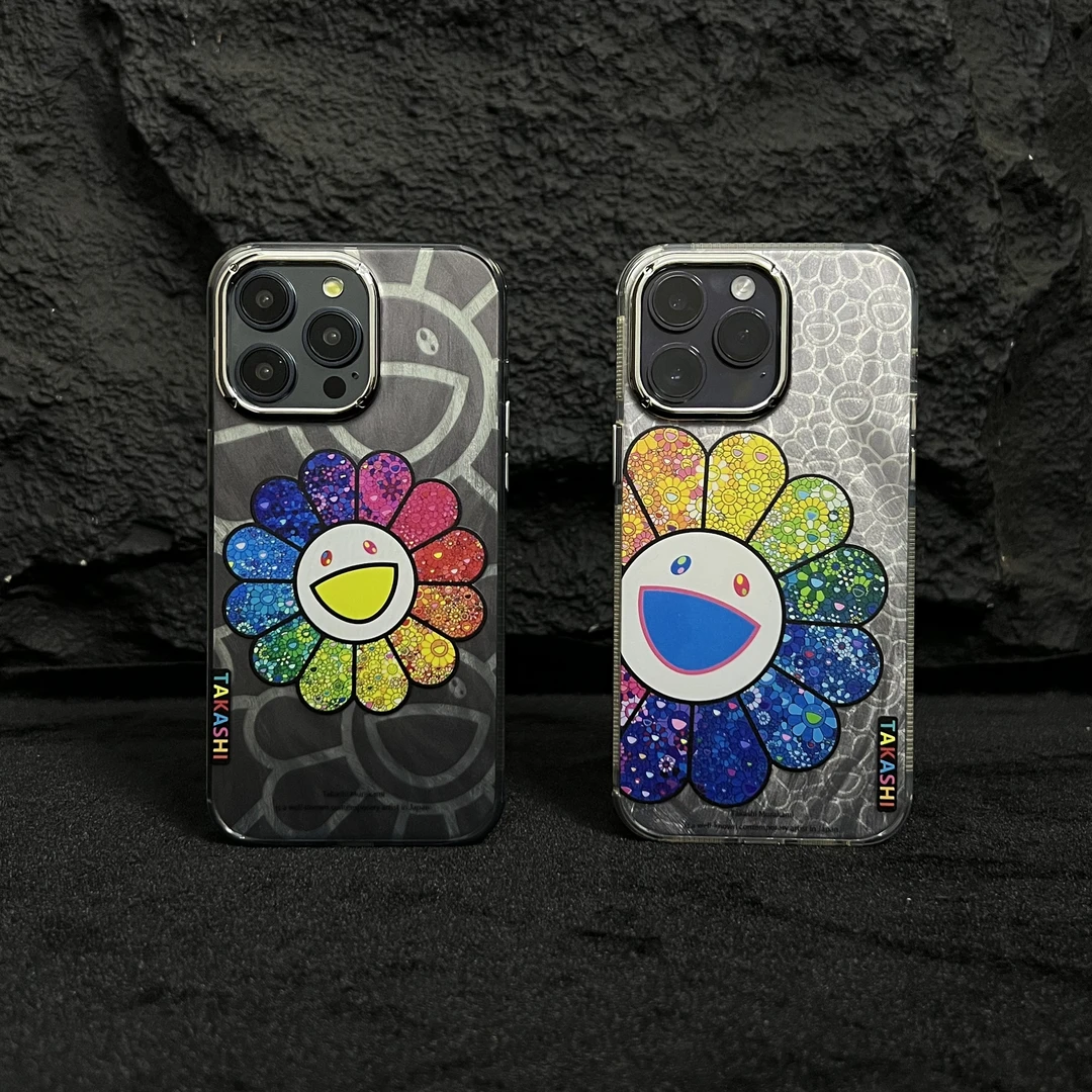 个性潮酷电镀太阳花手机壳适用iPhone16promax全包15磨砂14网红13