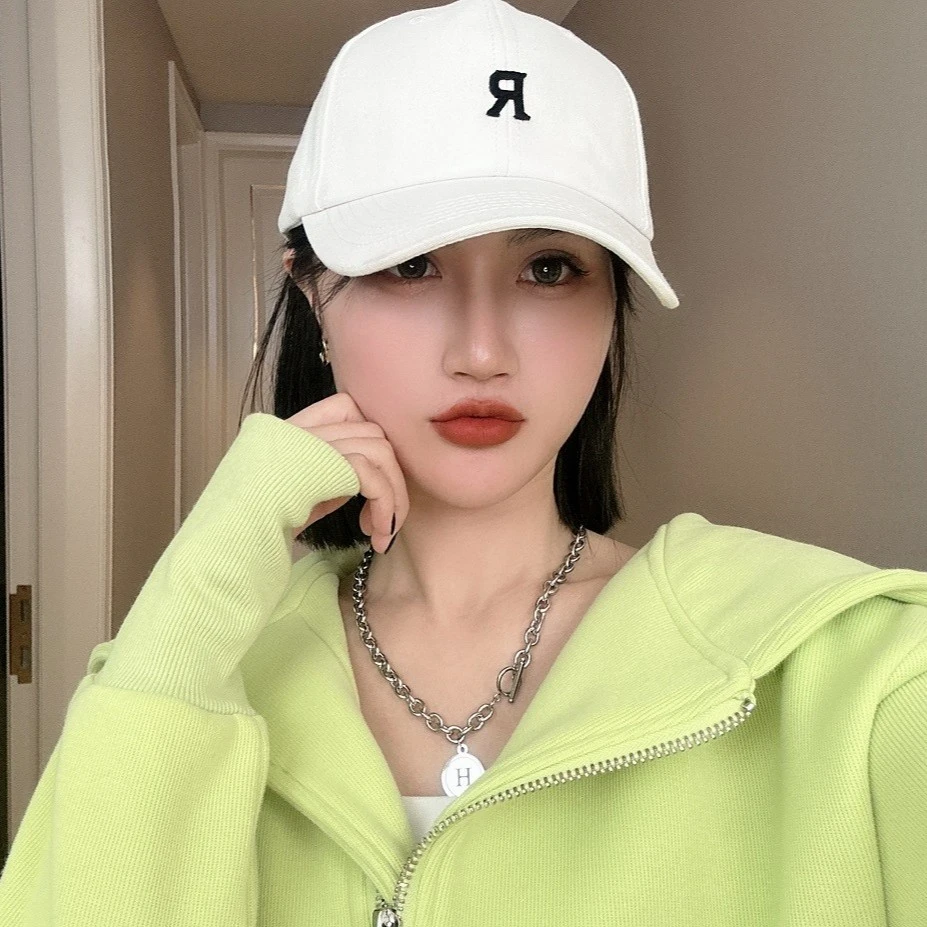 【小也】韩版帽子女秋冬新款鸭舌帽休闲百搭显脸小ins厚款棒球帽