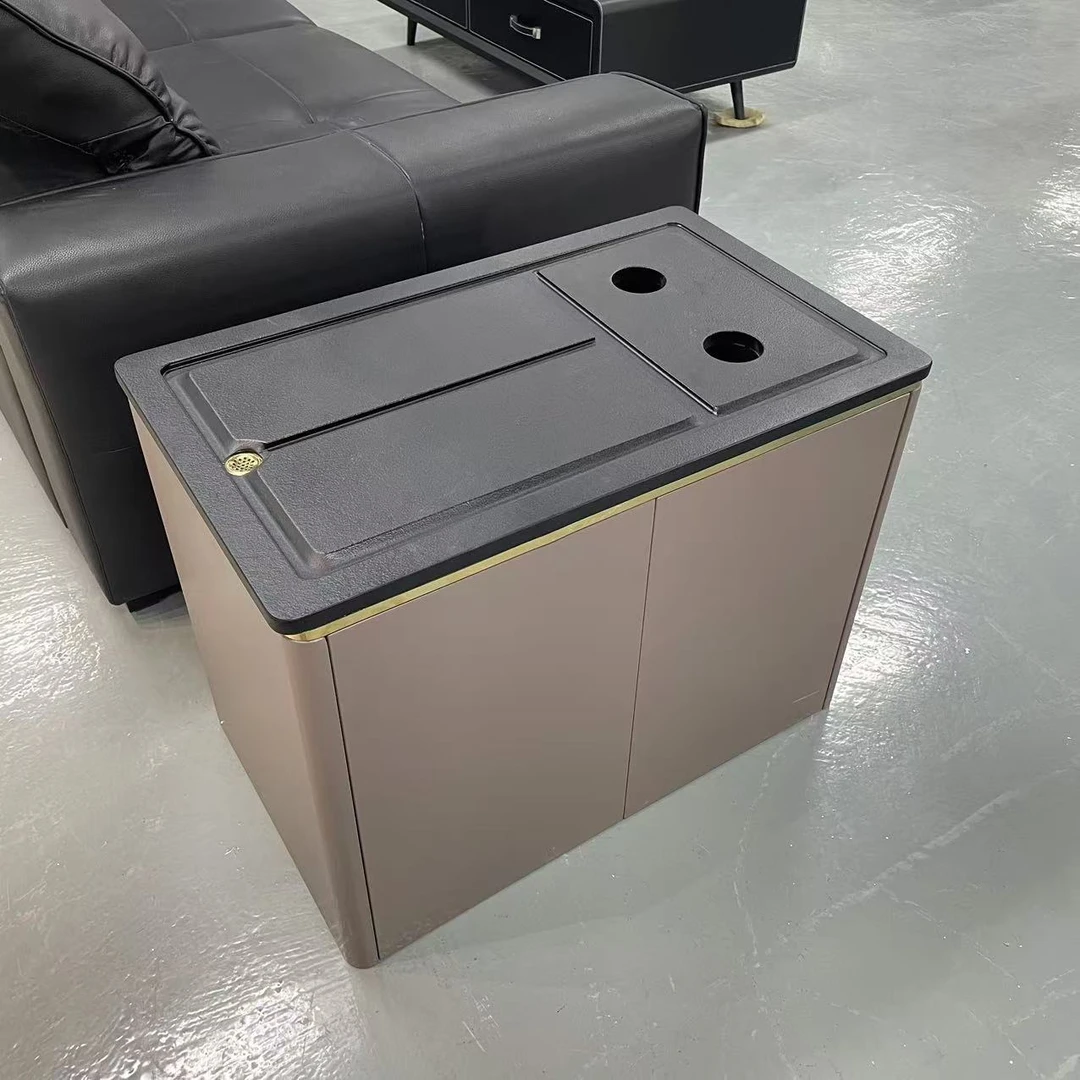 移动柜子 茶台 750x450x650火烧石 自动吸水