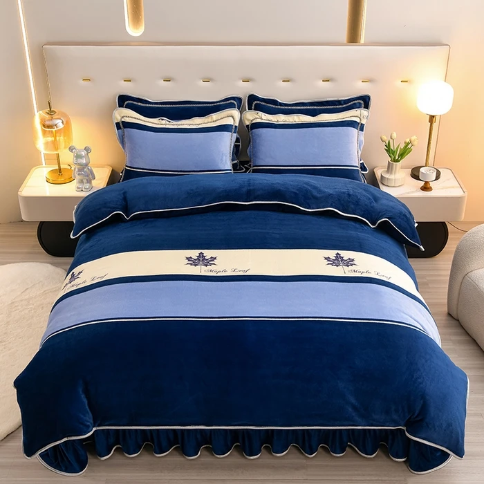 小肥鹅【新品升级款牛奶绒】2024上新加绒加厚牛奶绒四件套保暖被套