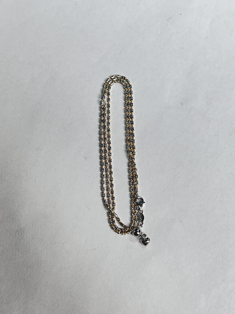 链子925银 爆闪双色S925银项链（多样性发其一颜色微差）BD14670