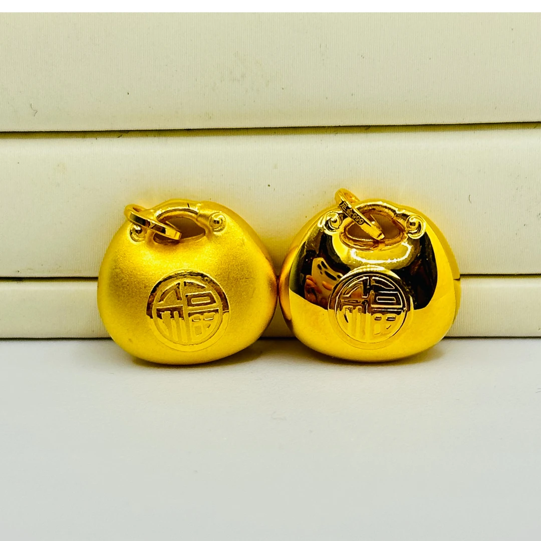 足金999 小胖福吊坠  5G工艺黄金珠宝首饰  s