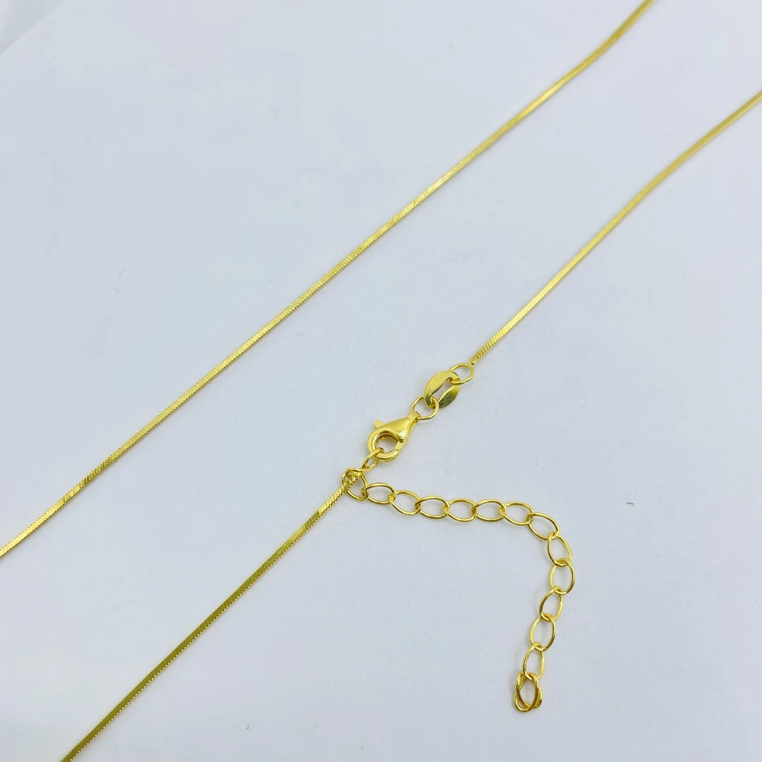 足金999  蛇骨链素链 5G工艺黄金珠宝首饰