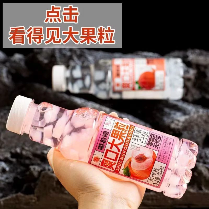 优福源 果汁饮料果肉450椰果果味饮料荔枝整箱批发菠萝大果粒多肉