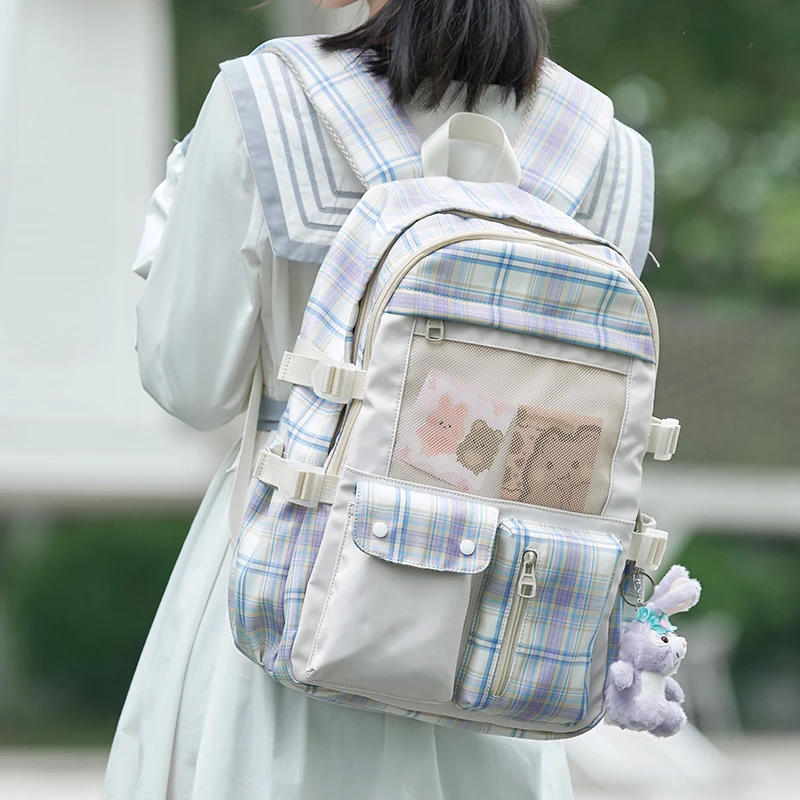 书包女可爱韩版高中生初中生小学生三到六年级双肩包日系背包1741