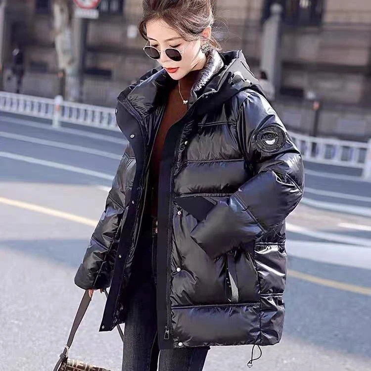 TIMX亮面黑金短款羽绒服JHYRTG001