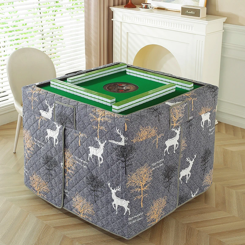 新款全自动麻将机烤火罩取暖罩麻将机桌布罩套加厚烤火被麻将围裙