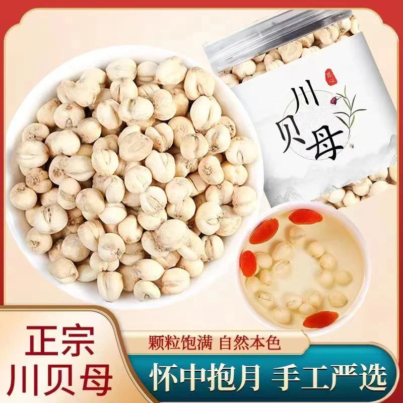 四川正宗川贝母粒无硫川贝母松贝母雪梨膏原料色野生川贝特级化痰
