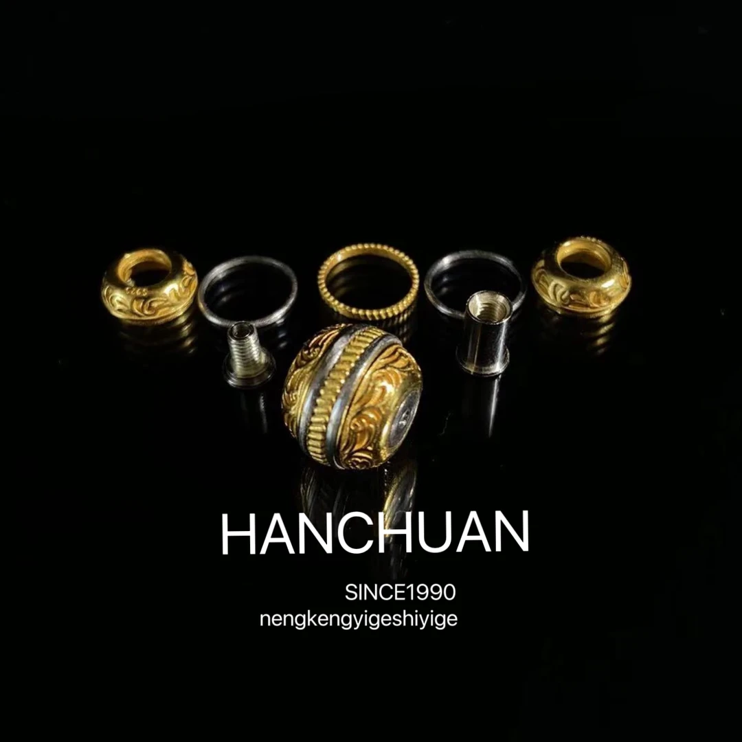 925银银制品 【汉堡珠-银品系列】s925银-10mm文玩配饰腰珠顶珠百搭