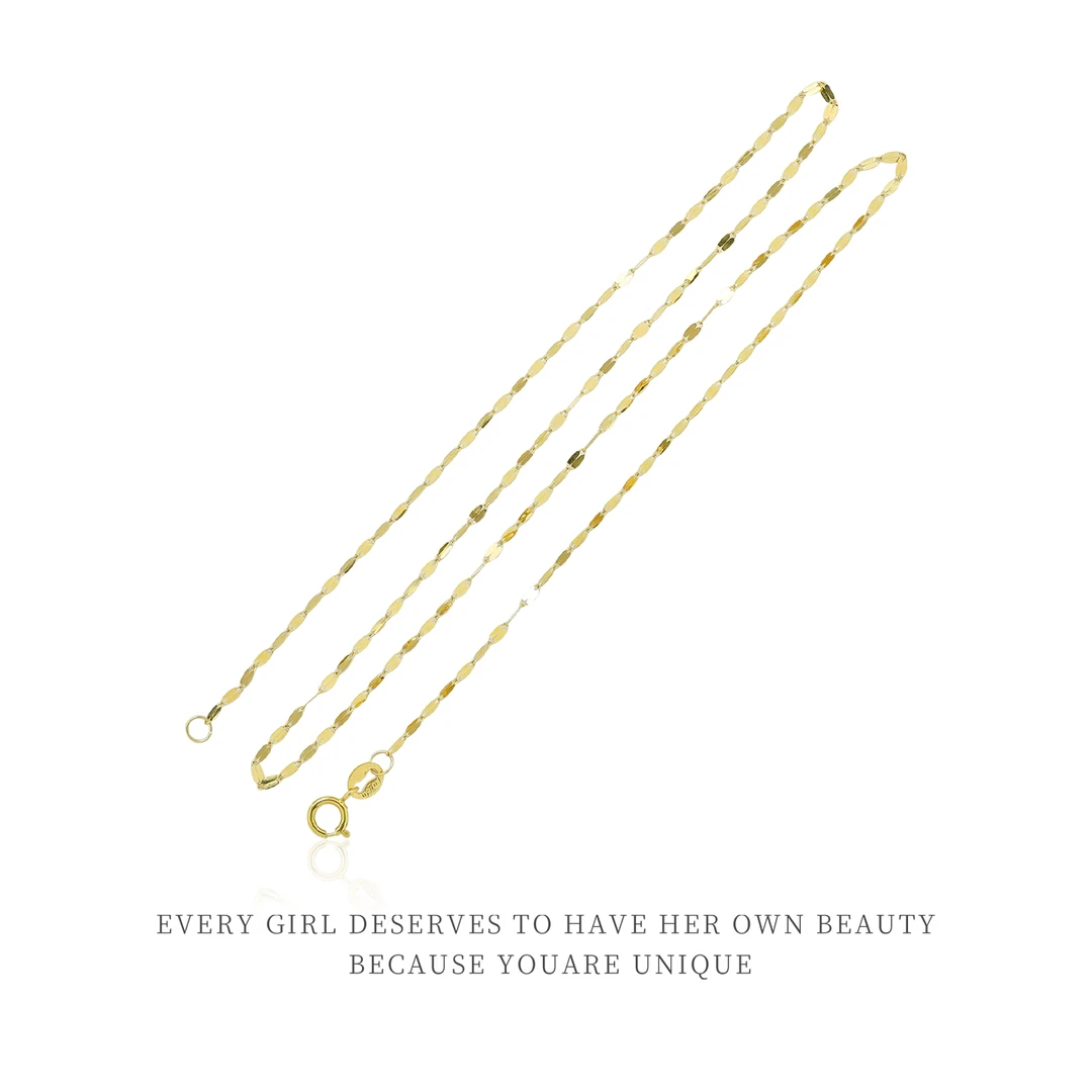 18k金嘴唇链鱼唇链 长约45CM QL06328