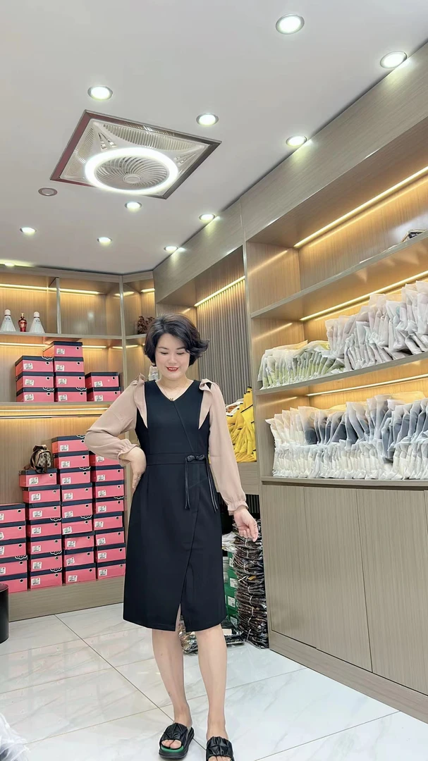 1210新款休闲时尚百搭气质显瘦拼接潮流连衣裙