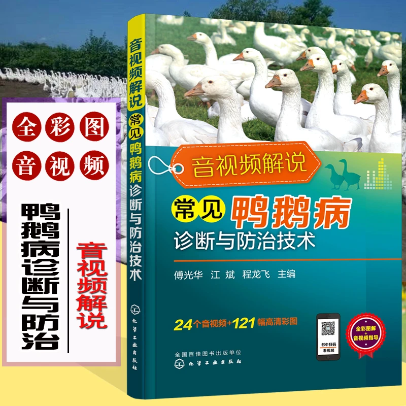 音视频解说常见鸭鹅病诊断与防治技术 预防鸭鹅常见病防治书籍