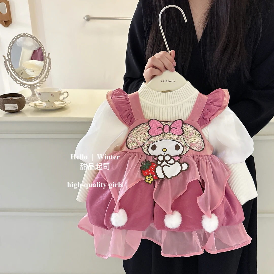 【甜品起司】女童美乐蒂洛丽塔公主裙儿童周岁宝多巴胺cos年服