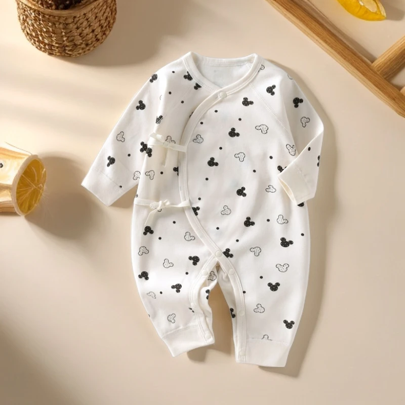 长袖纯棉衣爬服哈衣婴儿柔软宝宝睡衣睡觉舒适女宝卡通秋装新生儿